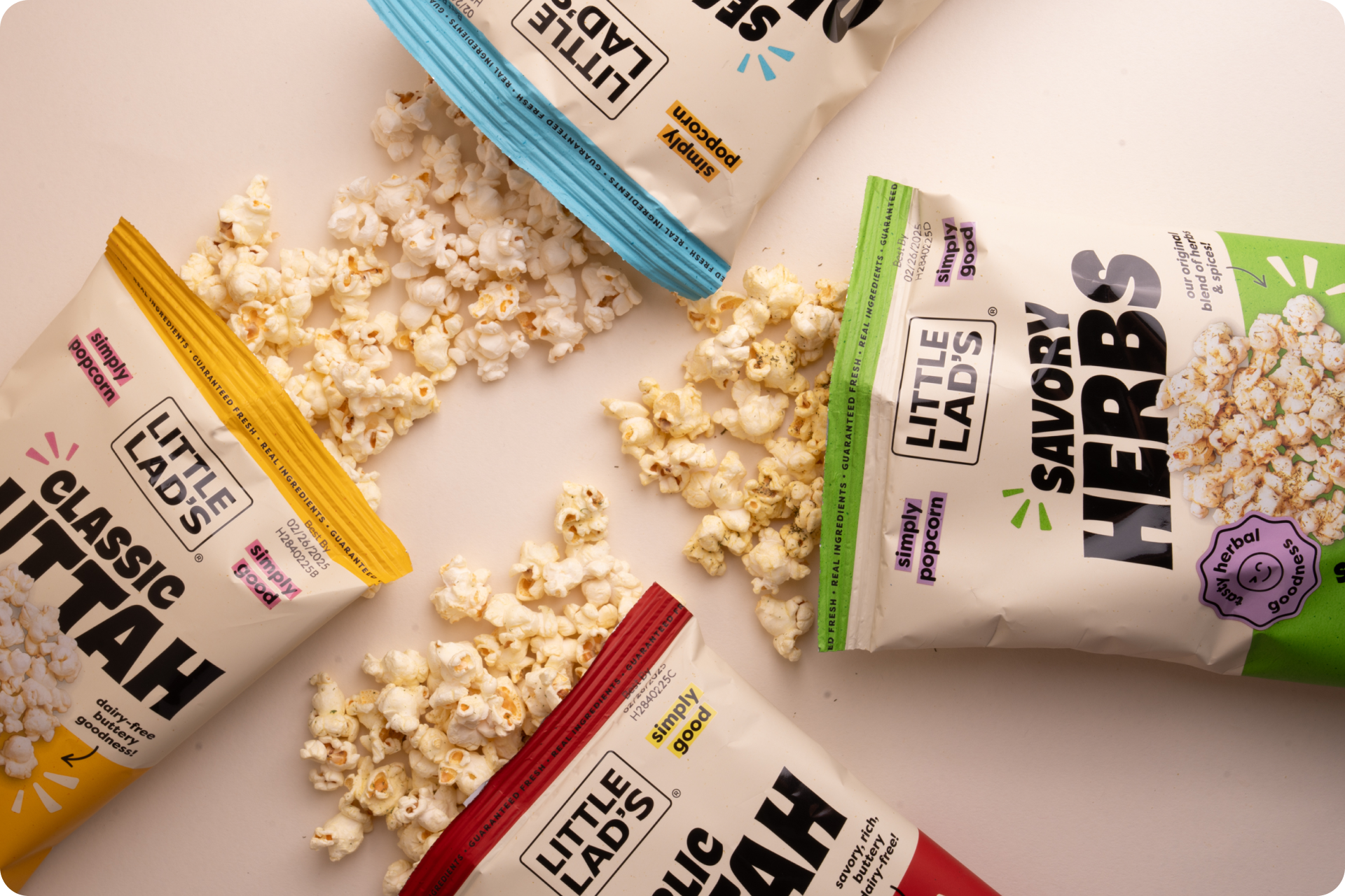 Little Lad's Savory Herbs Popcorn nutrition facts — 3g protein per serving